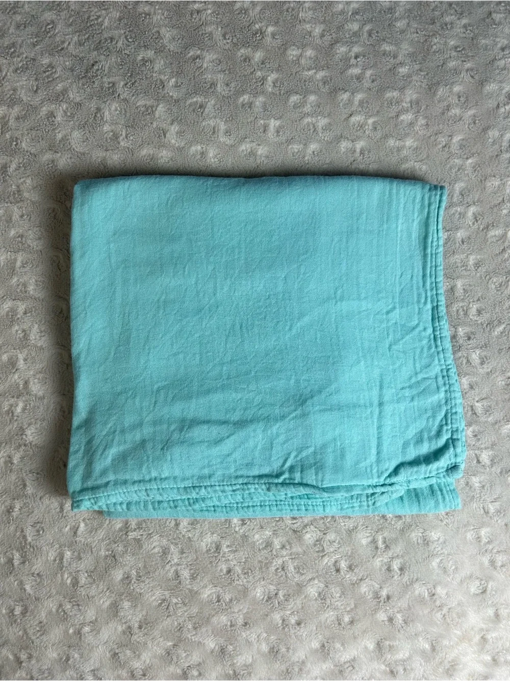 Summer Infant Solid Aqua Blue Baby Swaddle Blanket